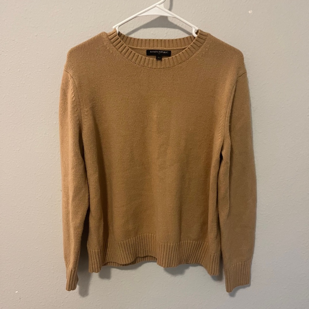 Banana Republic Tan Sweater Size Large